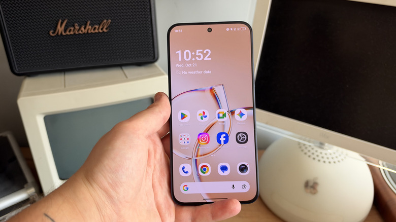 TCL P80 Ultra with its regular display switched on