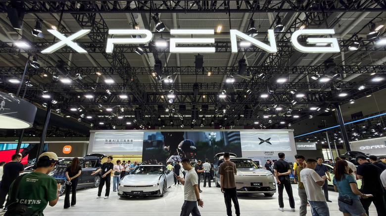 a Xpeng car show