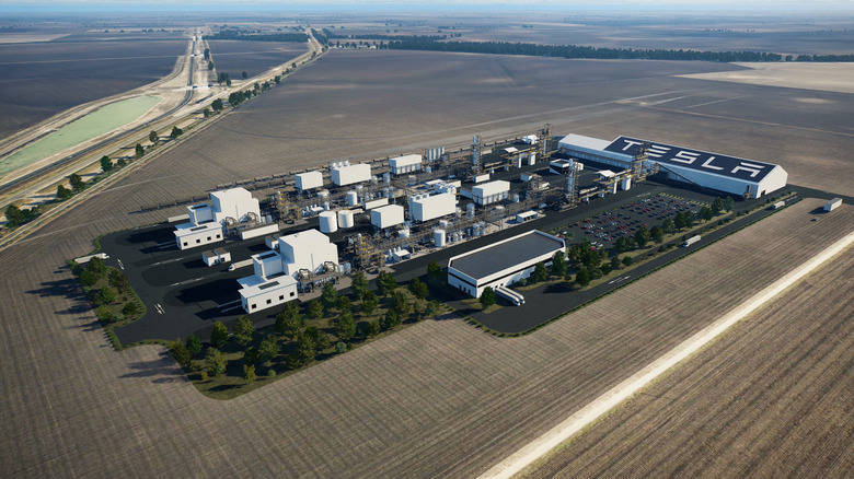 Tesla Lithium Refinery