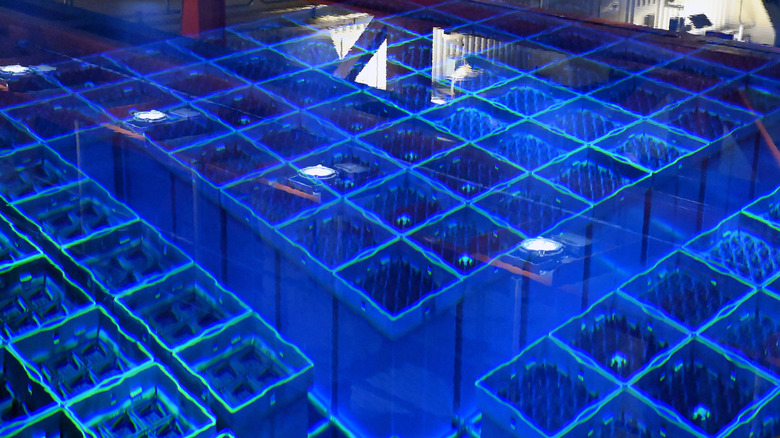 A spent nuclear fuel pond