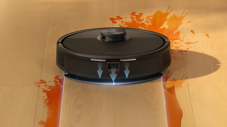 Roborock Q7 M5 cleaning a stain