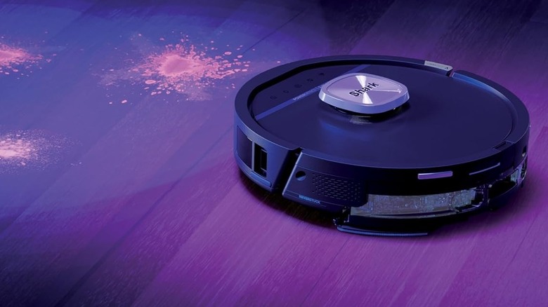 Shark PowerDetect UV Reveal detecting stains using UV light