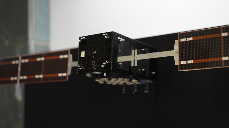 Model Galileo satellite on display in Germany