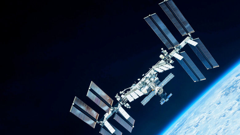 International Space Station orbiting Earth