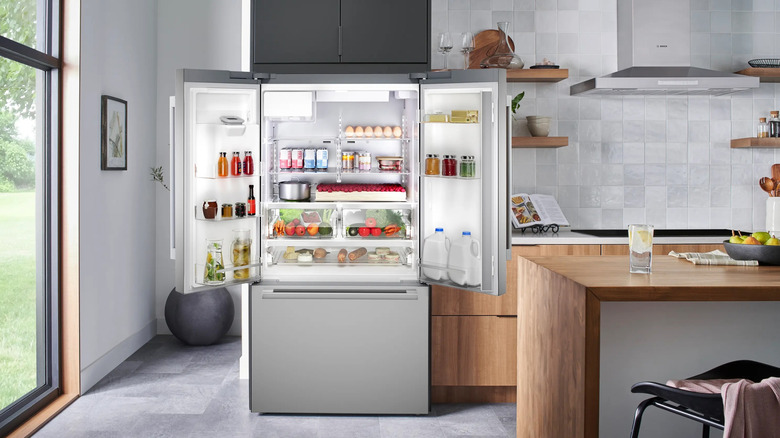 Bosch 500 Series French Door Bottom Mount Refrigerator 36-inch Stainless Steel