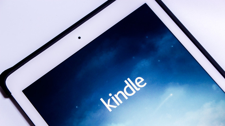 The Kindle app running on an iPad