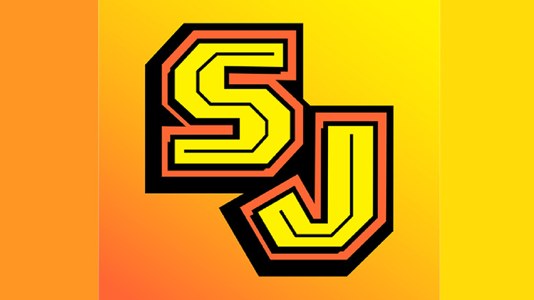 The Shonen Jump app logo on a yellow and orange background