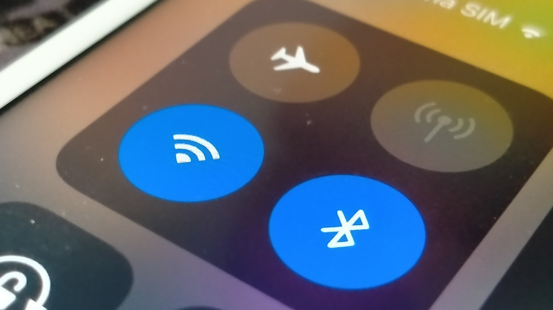 Airplane mode, hotspot, WiFi, and Bluetooth in a phone's settings