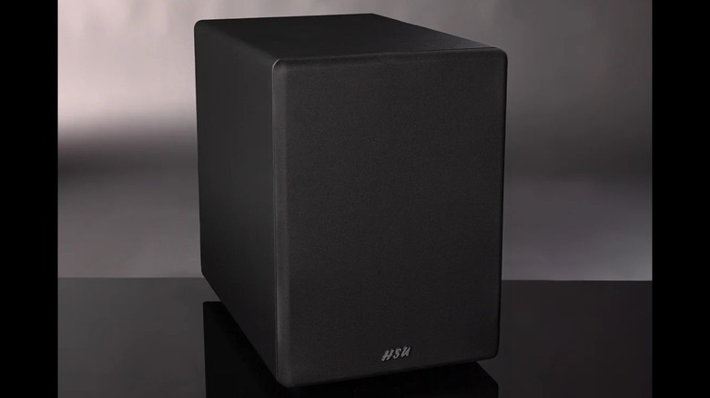 Two Hsu Research VTF-2 MK5 subwoofers in a room with a fully-fledged sound system