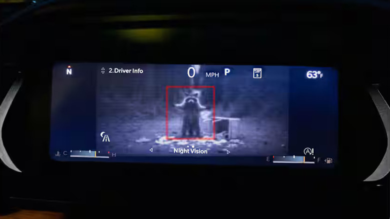 2026 Jeep Grand Cherokee night vision display