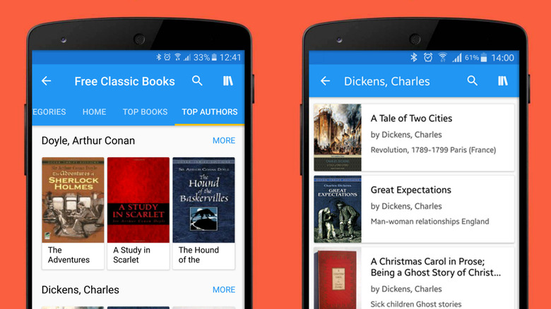 A pair of screenshots showing Oodles Android app in action