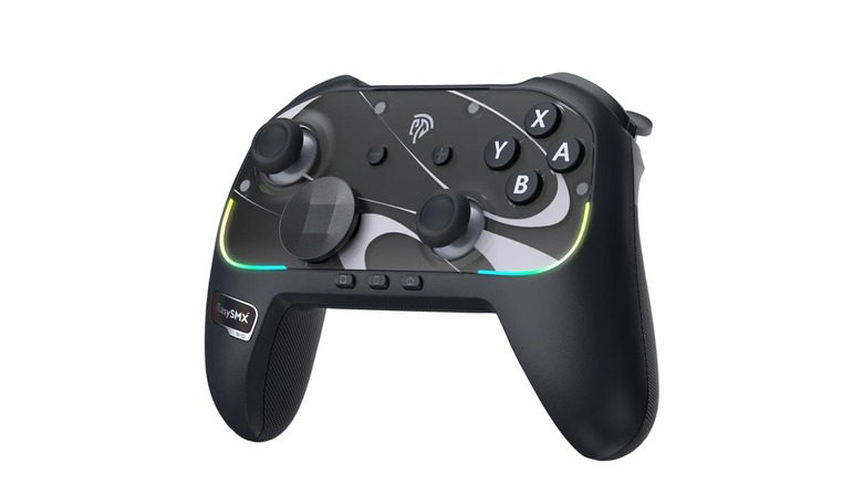 A black Nintendo Switch 2 controller, the EasySMX S10.