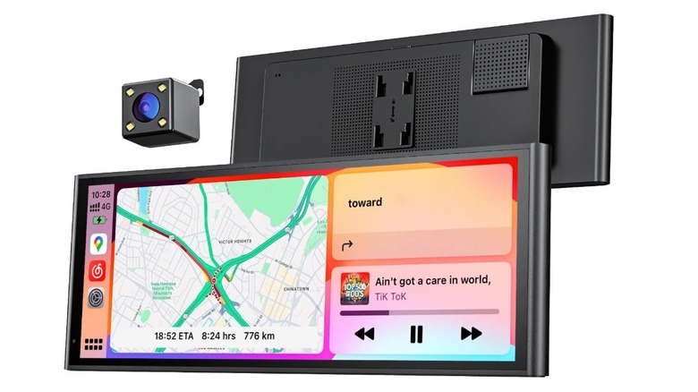 Krunia wireless portable screen with touchscreen display and rear camera.