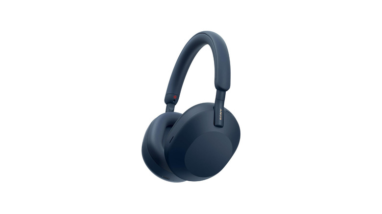 Sony WH-1000XM5 headphones in blue