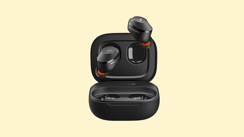 A pair of Beyerdynamic wireless headphones