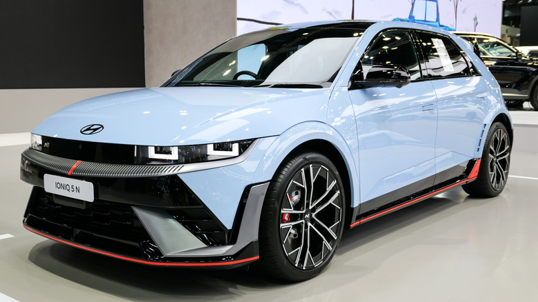 Hyundai Ioniq 5 on display