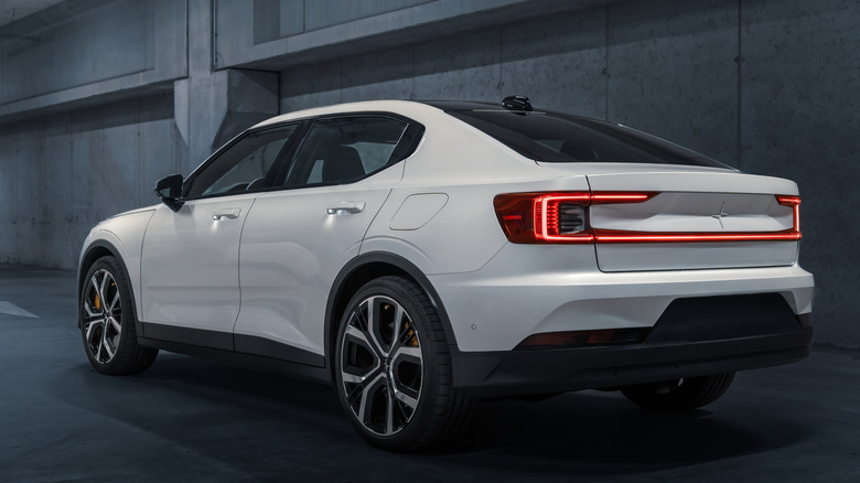 Polestar 2 on the road