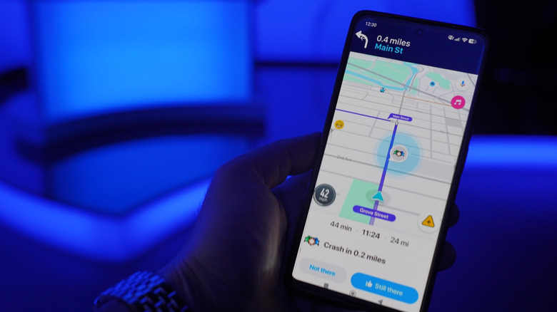 crash report inside Waze app