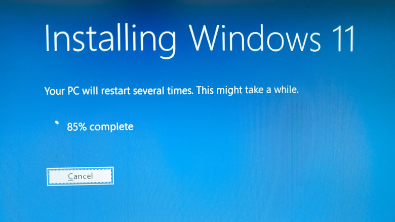 A screenshot showing a Windows 11 installation screen