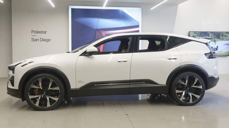 A 2025 Polestar 3 in a showroom