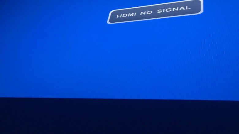 HDMI no signal error on screen