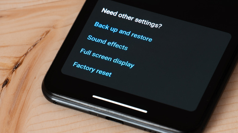 factory resetting an android smartphone