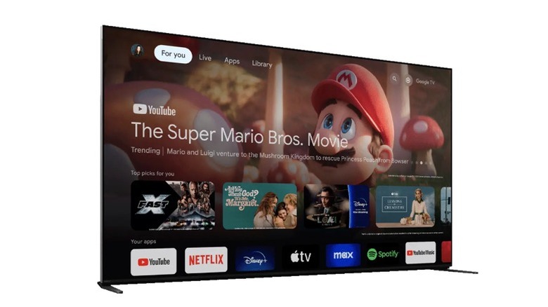 The Super Mario bros. Movie header on YouTube