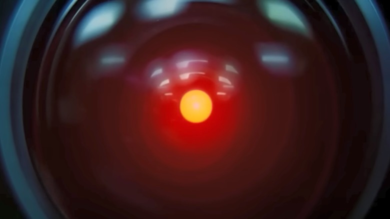 Closeup of HAL 9000's eye in 2001: A Space Odyssey