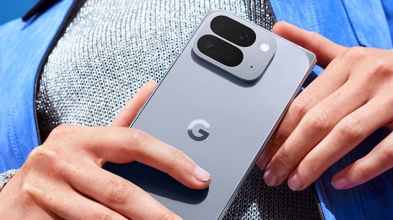 Google Pixel 10 Pro Fold held by a person