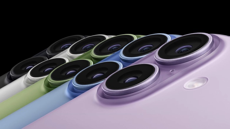The iPhone 17 colors and camera module design.