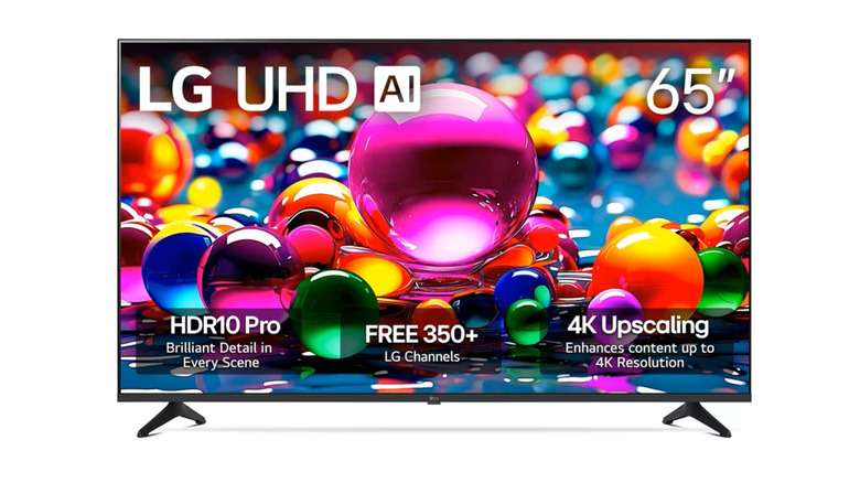 The LG UA77 on a white background