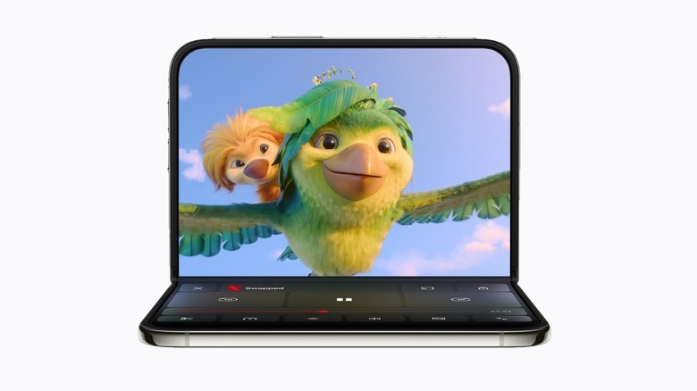 Netflix app running on an iPhone Duo