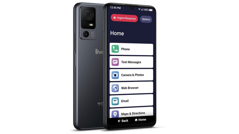 The Jitterbug Smart4 on a white background