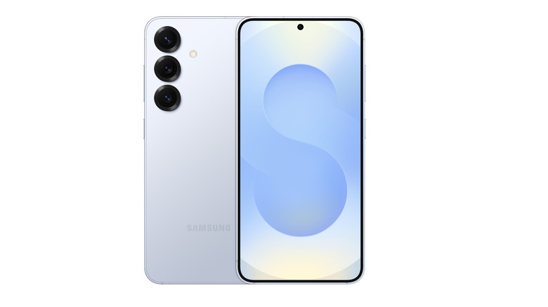 The Samsung Galaxy S25 on a white background