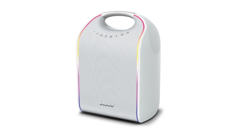 The ION Audio Glow Tone Bluetooth speaker on a white background.