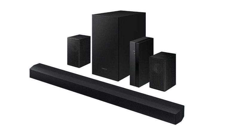 The Samsung HW-C47M 4.1-channel soundbar on a white background.