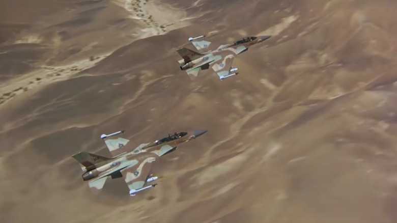 Doug and Chappy preparing an air strike in Iron Eagle