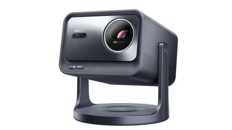 The Hisense C2 Pro 4K projector on a white background.
