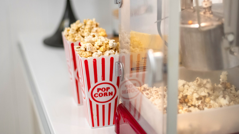A home theater popcorn maker on the side