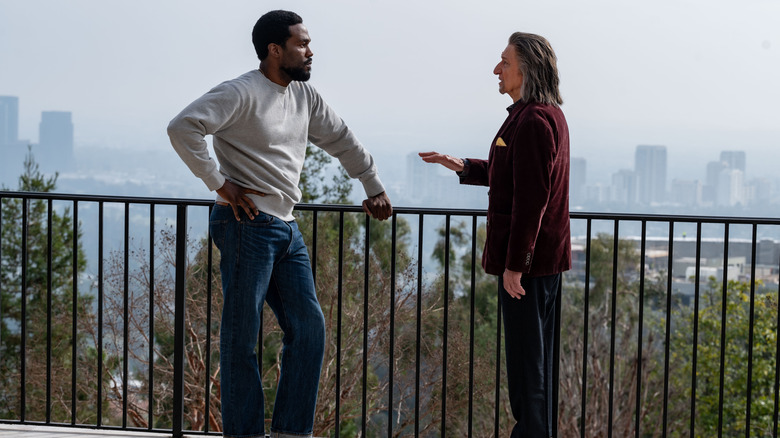 Simon Williams/Wonder Man (Yahya Adbul-Mateen II) and Trevor Slattery (Sir Ben Kingsley) in Marvel Television's Wonder Man