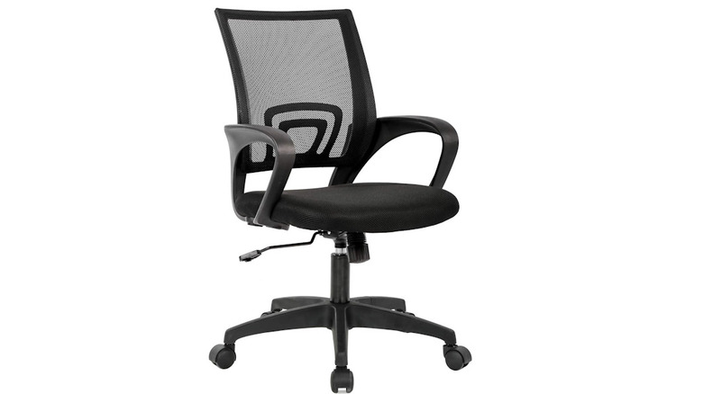 Amazon Basics Ergonomic Chair on a white backgorund