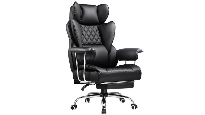 Comhoma Big and Tall Office Chair with footrest