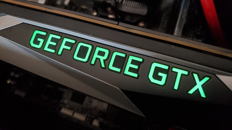 Close-up of a green 