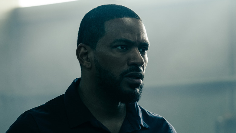 Mother's Milk (Laz Alonso) looking concerned in The Boys