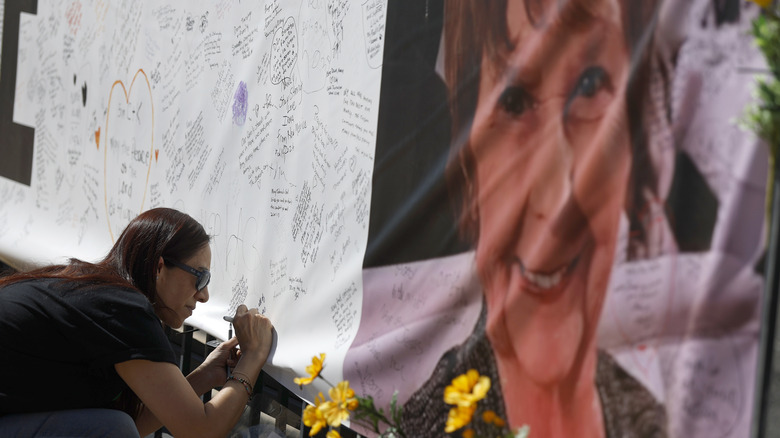 the memorial for kidnapping victim Nancy Guthrie in Arizona