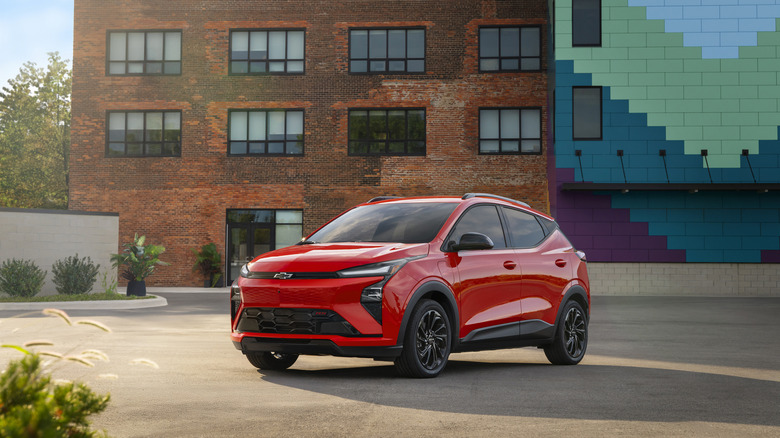 2027 Chevrolet Bolt parked in a parking lot