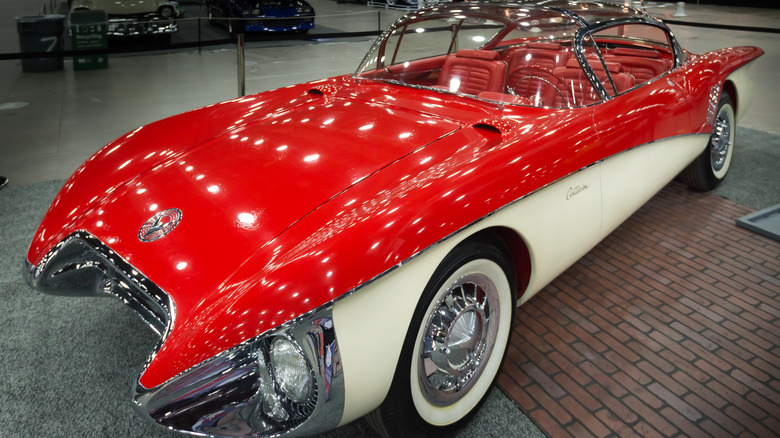 The 1956 Buick Centurion concept car at a car show