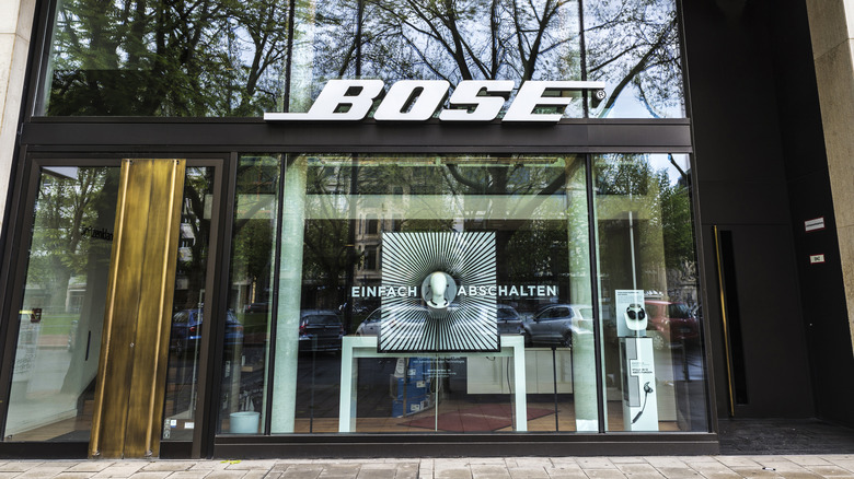 A Bose storefront.