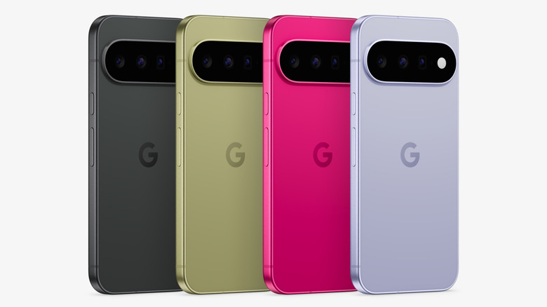 The Pixel 11 lineup in all available colors