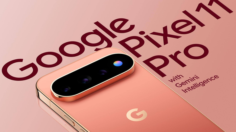 Leaked promotionl image for the Pixel 11 Pro showing the phone's back